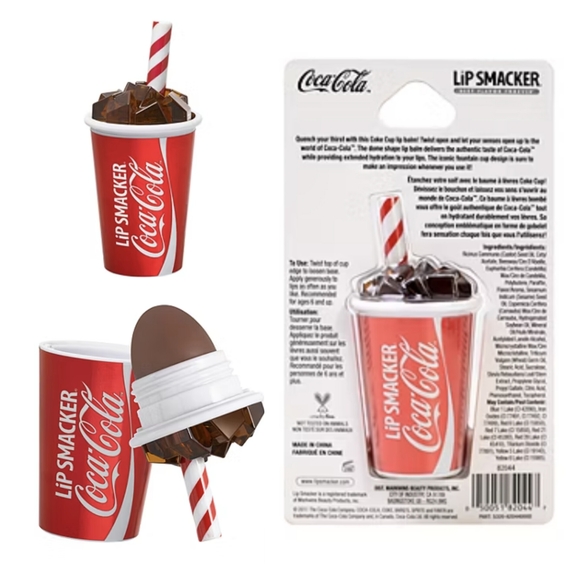 NWT 2 Pc Lip Smacker Coca Cola 50th Anniversary Lip Balm Set - Picture 3 of 7